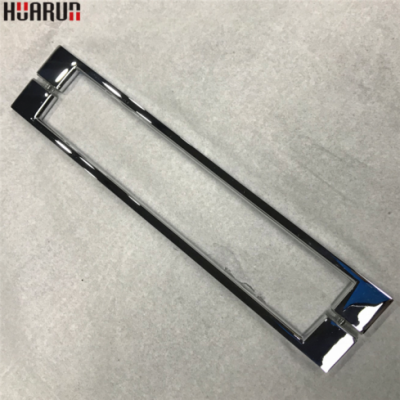 China Manufacturer Bathroom Hardware Zinc Alloy Sliding Shower Push Pull Glass Strip Door Handle